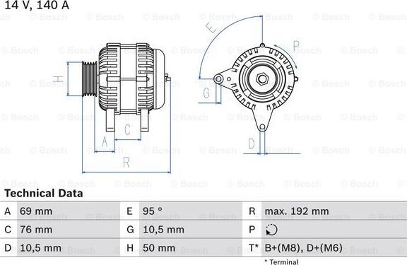 BOSCH 0 986 039 000 - Alternateur droxauto.com