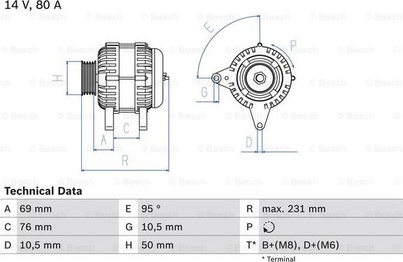 BOSCH 0 986 039 100 - Alternateur droxauto.com
