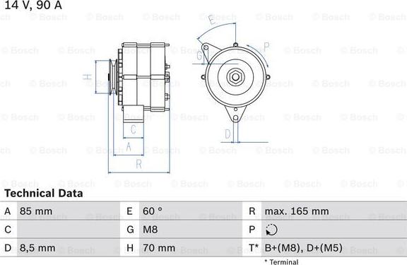 BOSCH 0 986 034 160 - Alternateur droxauto.com