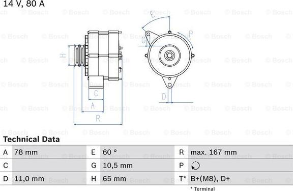 BOSCH 0 986 034 120 - Alternateur droxauto.com
