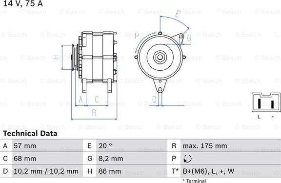 BOSCH 0 986 034 861 - Alternateur droxauto.com