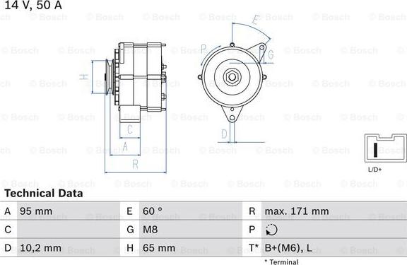 BOSCH 0 986 034 830 - Alternateur droxauto.com