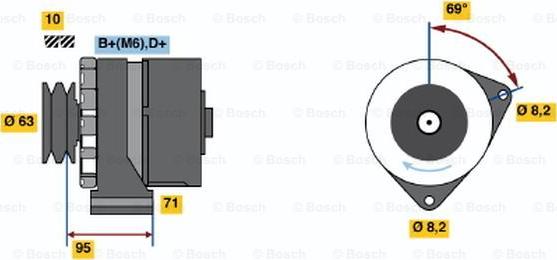 BOSCH 0 986 034 700 - Alternateur droxauto.com
