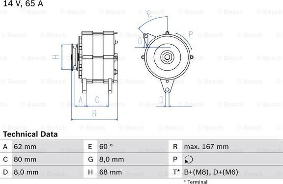 BOSCH 0 986 035 800 - Alternateur droxauto.com