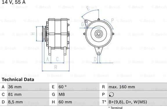 BOSCH 0 986 036 020 - Alternateur droxauto.com