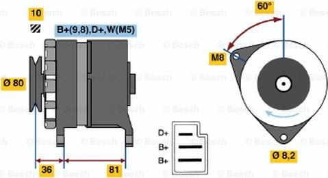BOSCH 0 986 036 110 - Alternateur droxauto.com