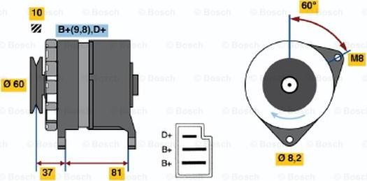 BOSCH 0 986 030 780 - Alternateur droxauto.com