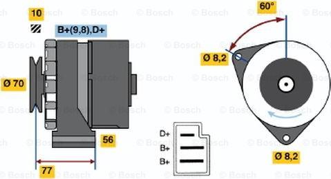 BOSCH 0 986 031 390 - Alternateur droxauto.com