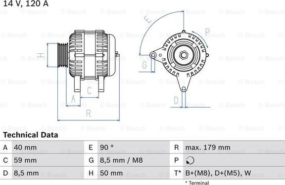 BOSCH 0 986 038 950 - Alternateur droxauto.com