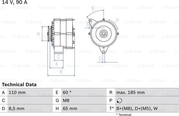 BOSCH 0 986 038 090 - Alternateur droxauto.com