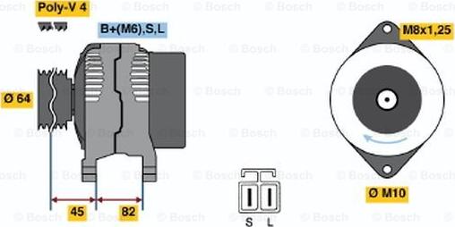 BOSCH 0 986 038 281 - Alternateur droxauto.com