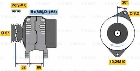 BOSCH 0 986 038 750 - Alternateur droxauto.com