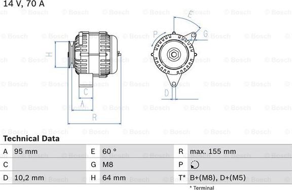 BOSCH 0 986 038 730 - Alternateur droxauto.com