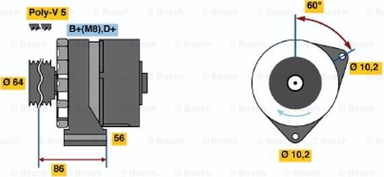 BOSCH 0 986 033 910 - Alternateur droxauto.com