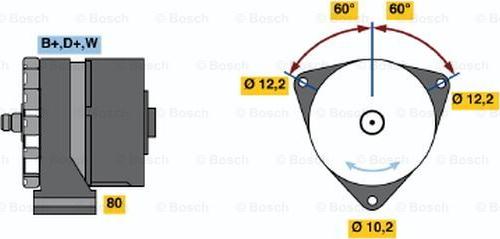 BOSCH 0 986 033 570 - Alternateur droxauto.com