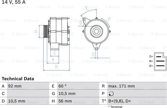 BOSCH 0 986 033 740 - Alternateur droxauto.com
