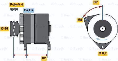 BOSCH 0 986 037 040 - Alternateur droxauto.com