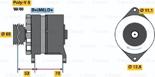 BOSCH 0 986 037 150 - Alternateur droxauto.com