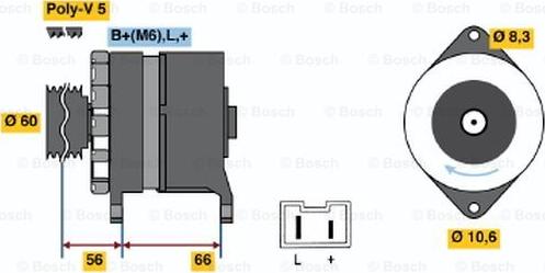 BOSCH 0 986 037 291 - Alternateur droxauto.com
