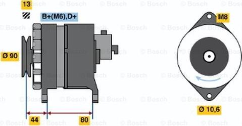 BOSCH 0 986 037 210 - Alternateur droxauto.com