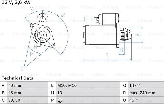 BOSCH 0 986 024 530 - Démarreur droxauto.com
