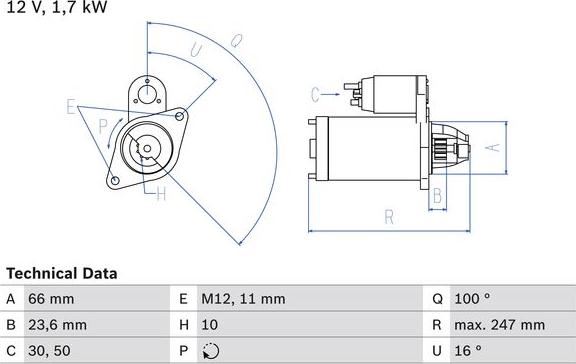 BOSCH 0 986 024 030 - Démarreur droxauto.com