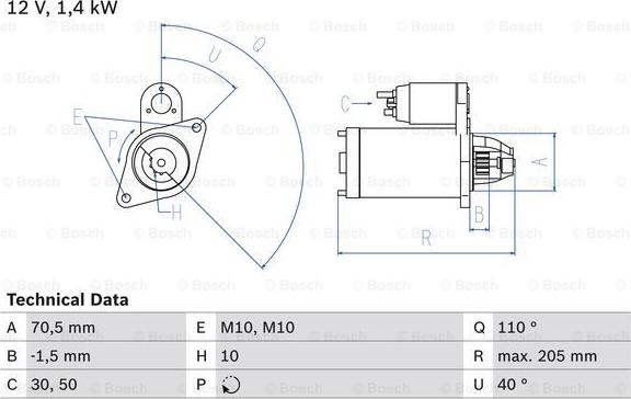 BOSCH 0 986 025 960 - Démarreur droxauto.com
