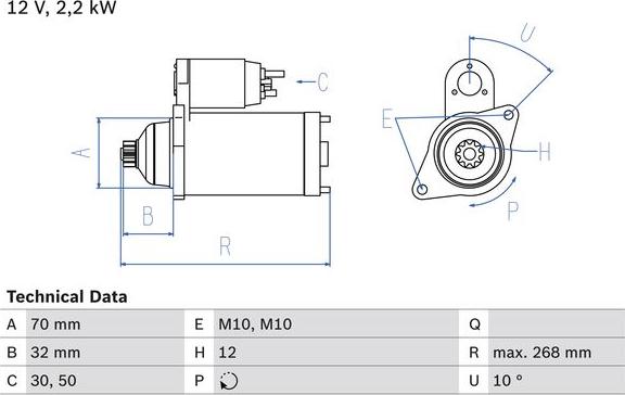 BOSCH 0 986 025 540 - Démarreur droxauto.com