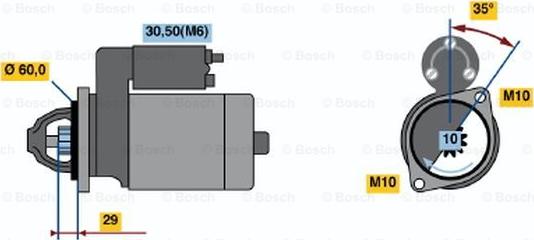 BOSCH 0 986 021 300 - Démarreur droxauto.com