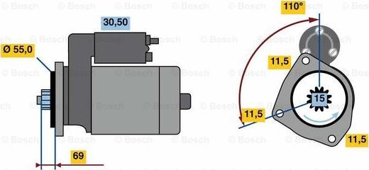 BOSCH 0 986 023 670 - Démarreur droxauto.com