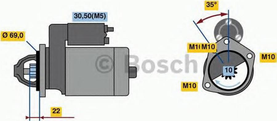 BOSCH 0986023870 - Démarreur droxauto.com