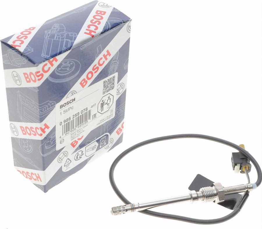 BOSCH 0 986 259 078 - Capteur, température des gaz droxauto.com