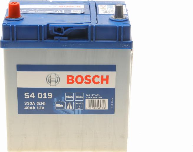 BOSCH 0 092 S40 190 - Batterie de démarrage droxauto.com