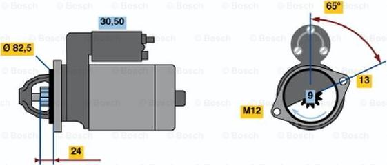 BOSCH 0 001 109 041 - Démarreur droxauto.com