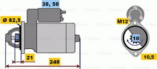 BOSCH 0 001 109 062 - Démarreur droxauto.com