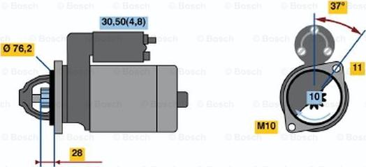 BOSCH 0 001 109 258 - Démarreur droxauto.com