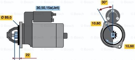 BOSCH 0 001 108 091 - Démarreur droxauto.com