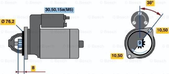 BOSCH 0 001 108 019 - Démarreur droxauto.com