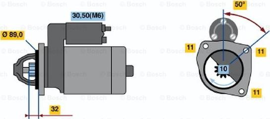 BOSCH 0 001 108 111 - Démarreur droxauto.com