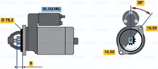 BOSCH 0 001 108 133 - Démarreur droxauto.com