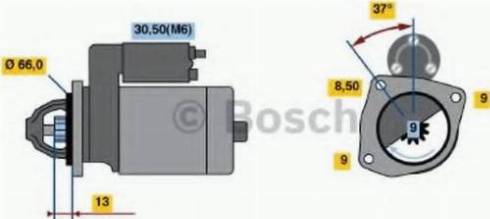 BOSCH 0 001 107 411 - Démarreur droxauto.com
