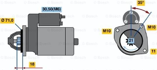 BOSCH 0 001 107 082 - Démarreur droxauto.com