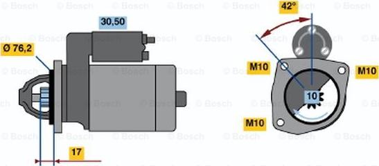BOSCH 0 001 107 027 - Démarreur droxauto.com