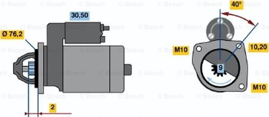 BOSCH 0 001 115 002 - Démarreur droxauto.com