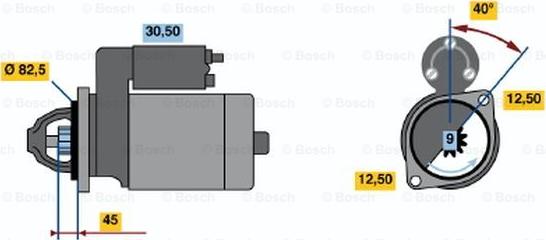 BOSCH 0 001 110 009 - Démarreur droxauto.com