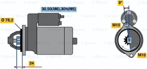 BOSCH 0 001 110 071 - Démarreur droxauto.com