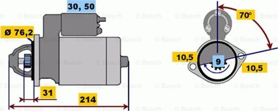 BOSCH 0 001 113 004 - Démarreur droxauto.com