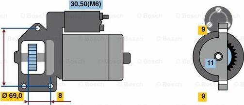 BOSCH 0 001 148 009 - Démarreur droxauto.com