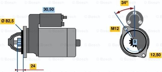 BOSCH 0 001 314 018 - Démarreur droxauto.com