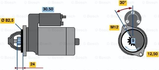 BOSCH 0 001 313 006 - Démarreur droxauto.com